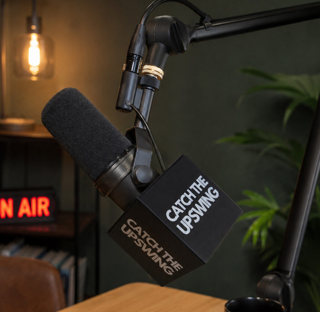 Shure SM7b microfoonflag met opdruk